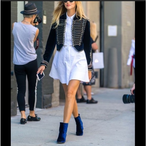 NY & Co. Soho Jeans NWT Black Military Jacket size L - Picture 5 of 6